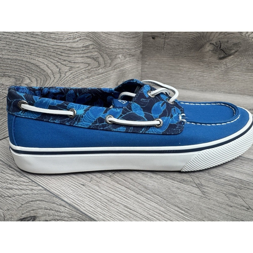 Sperry Bahama II Resort Boat Shoes Mens 9 Blue Slip Ons Summer Vacation - Picture 8 of 11